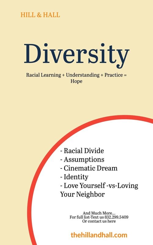 Diversity- *$35/Session. Click here for cost details.