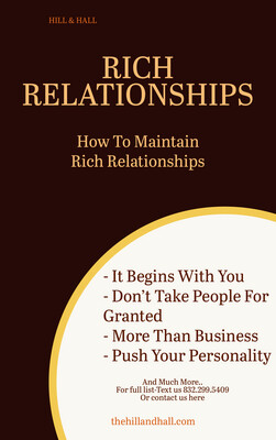 Rich Relationships- *$25/Session. Click here for cost details.
