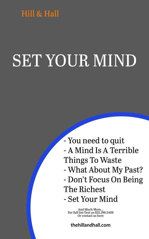Set Your Mind- *$25/Session. Click here for cost details.