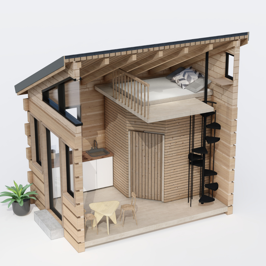 Aria Log Cabin - Tiny &amp; Mobile!