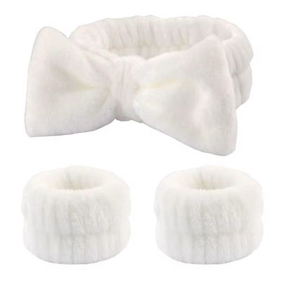 Fascia  Capelli e Polsini - Bianca