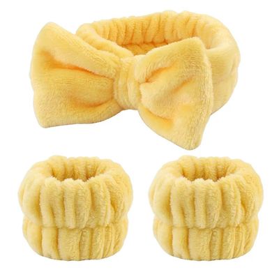 Fascia Elastica per Capelli + Polsini - Gialla