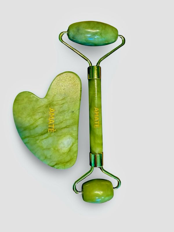 Set Rullo di Giada è Gua Sha 100% Naturale