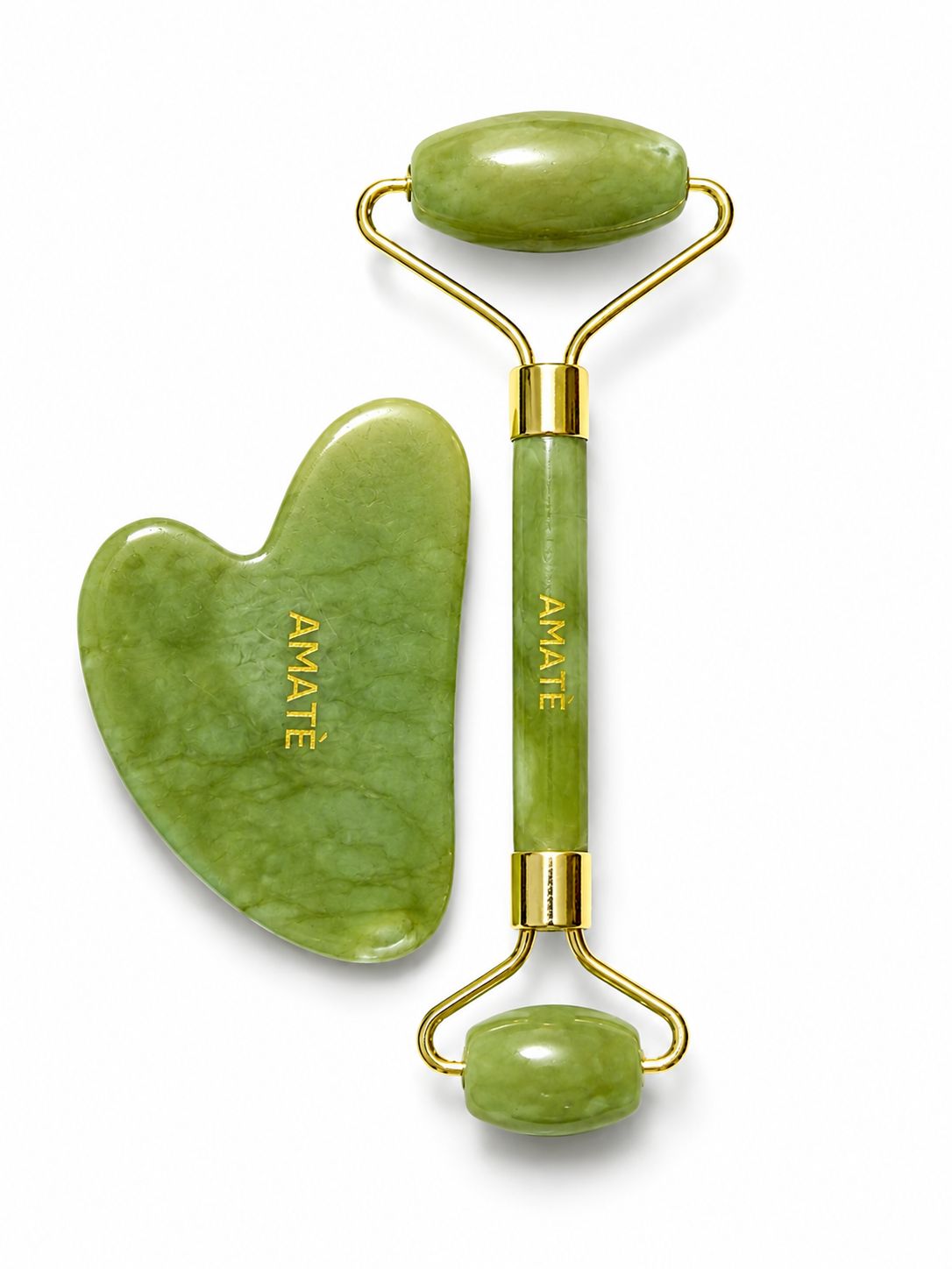 Set Rullo di Giada è Gua Sha 100% Naturale Set Rullo di Giada è Gua Sha 100% Naturale