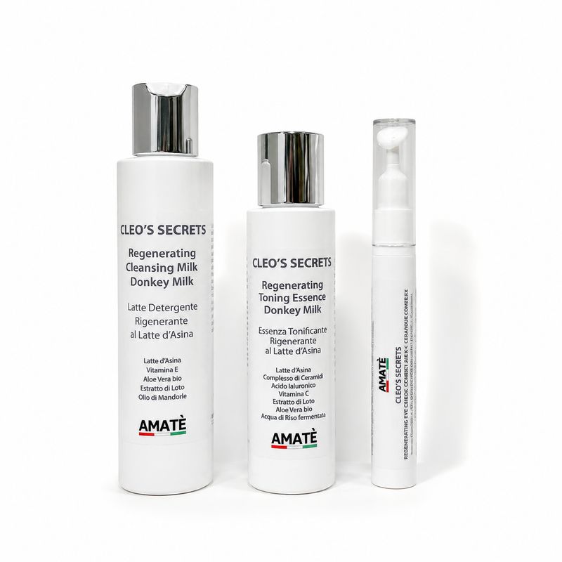 Routine Detersione Viso & Contorno Occhi Rigenerante al Latte d’Asina Routine Detersione Viso & Contorno Occhi Rigenerante al Latte d’Asina