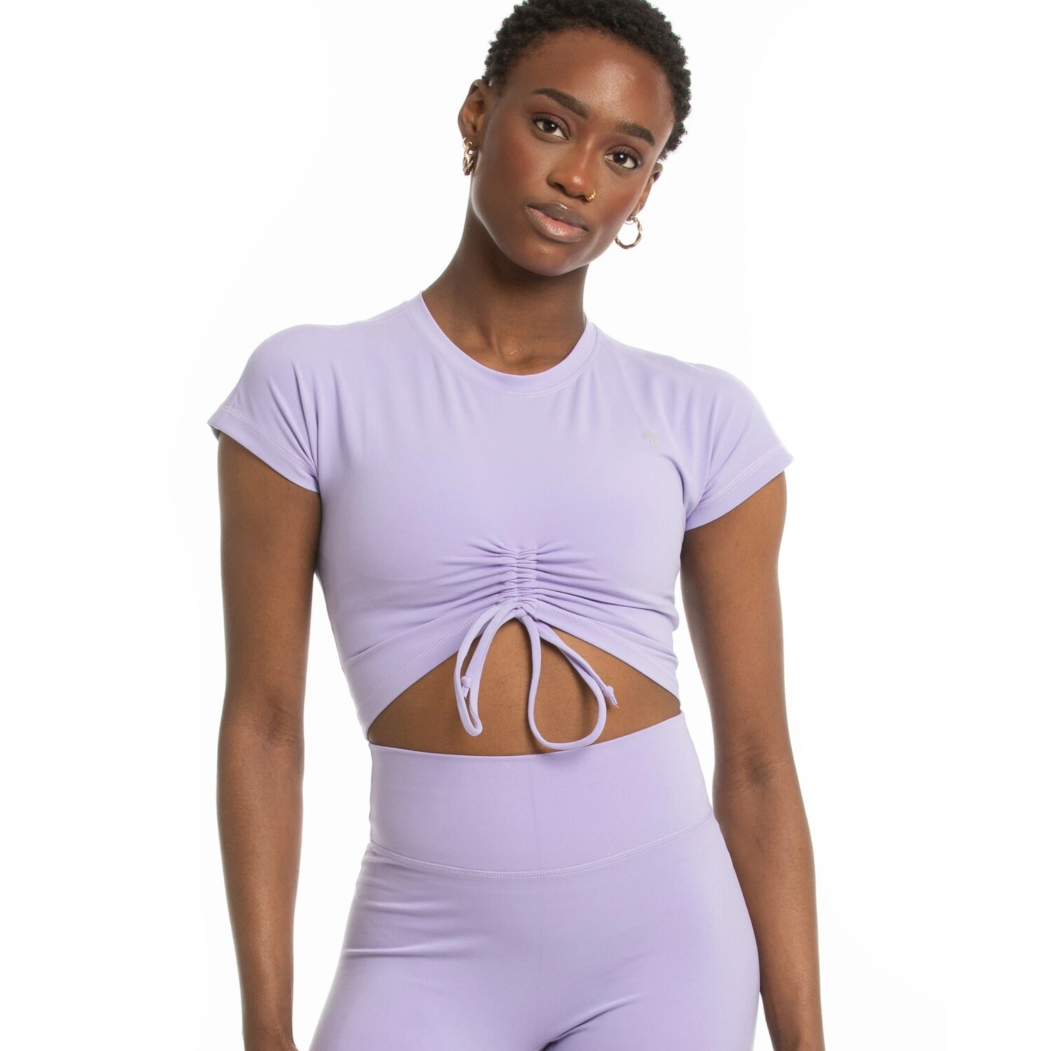 Hot Girl Summer - Lilac Tie Front Crop