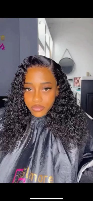  Peruvian Curly frontal Wig