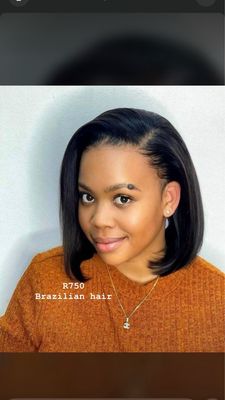 8 inch Brazilian Bob