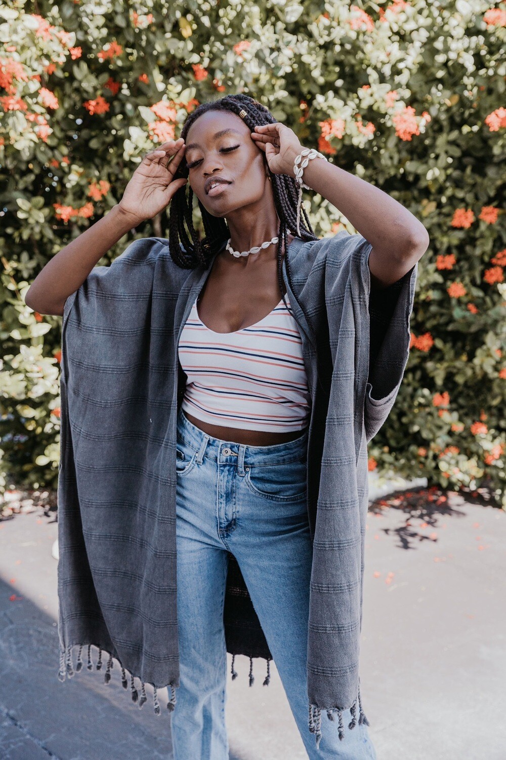 Mandalina Stonewash Kimono