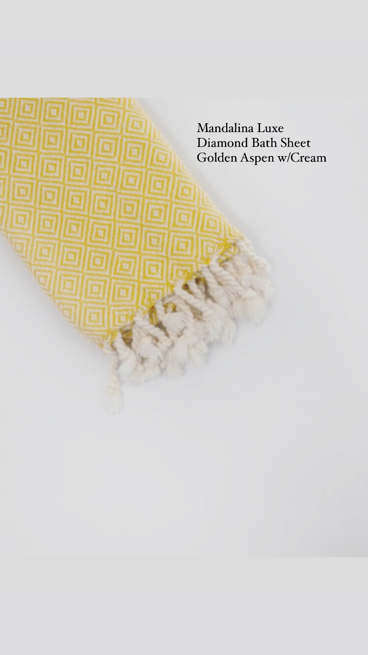 Mandalina Luxe Organic Diamond Bath Sheet/Towel