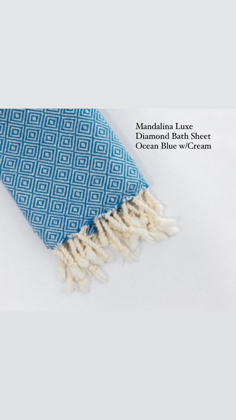 Mandalina Luxe Organic Diamond Bath Sheet/Towel