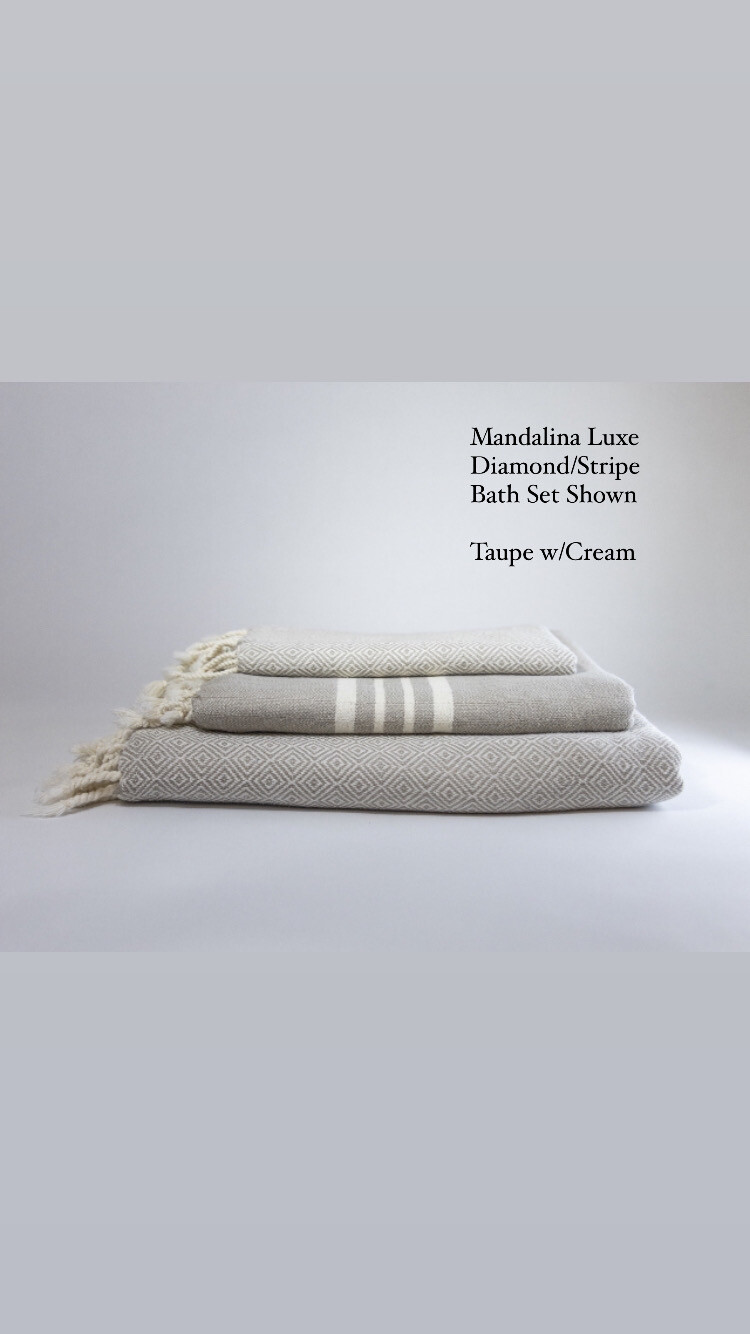 Mandalina Luxe Organic Diamond Bath Sheet/Towel