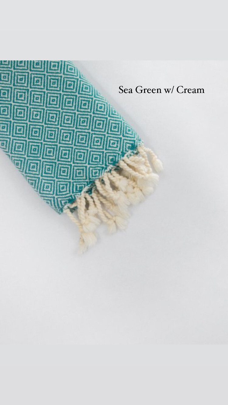 Mandalina Luxe Organic Diamond Hand Towel