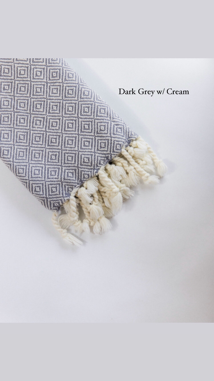 Mandalina Luxe Organic Diamond Hand Towel