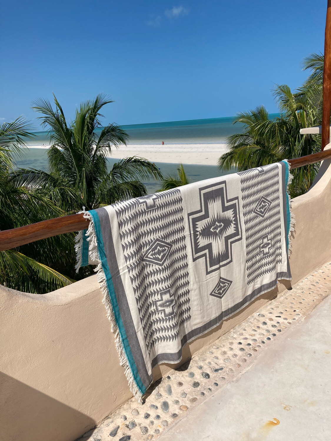 Mandalina Tulum Teal Throw