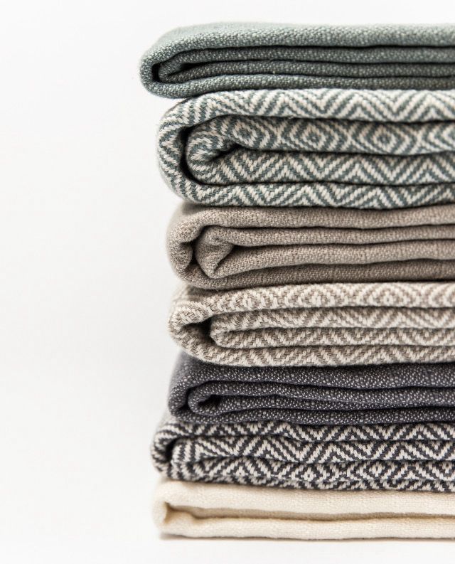 Mandalina Luxe Natural Stripe Bath Sheet/Towel (Organic Cotton)