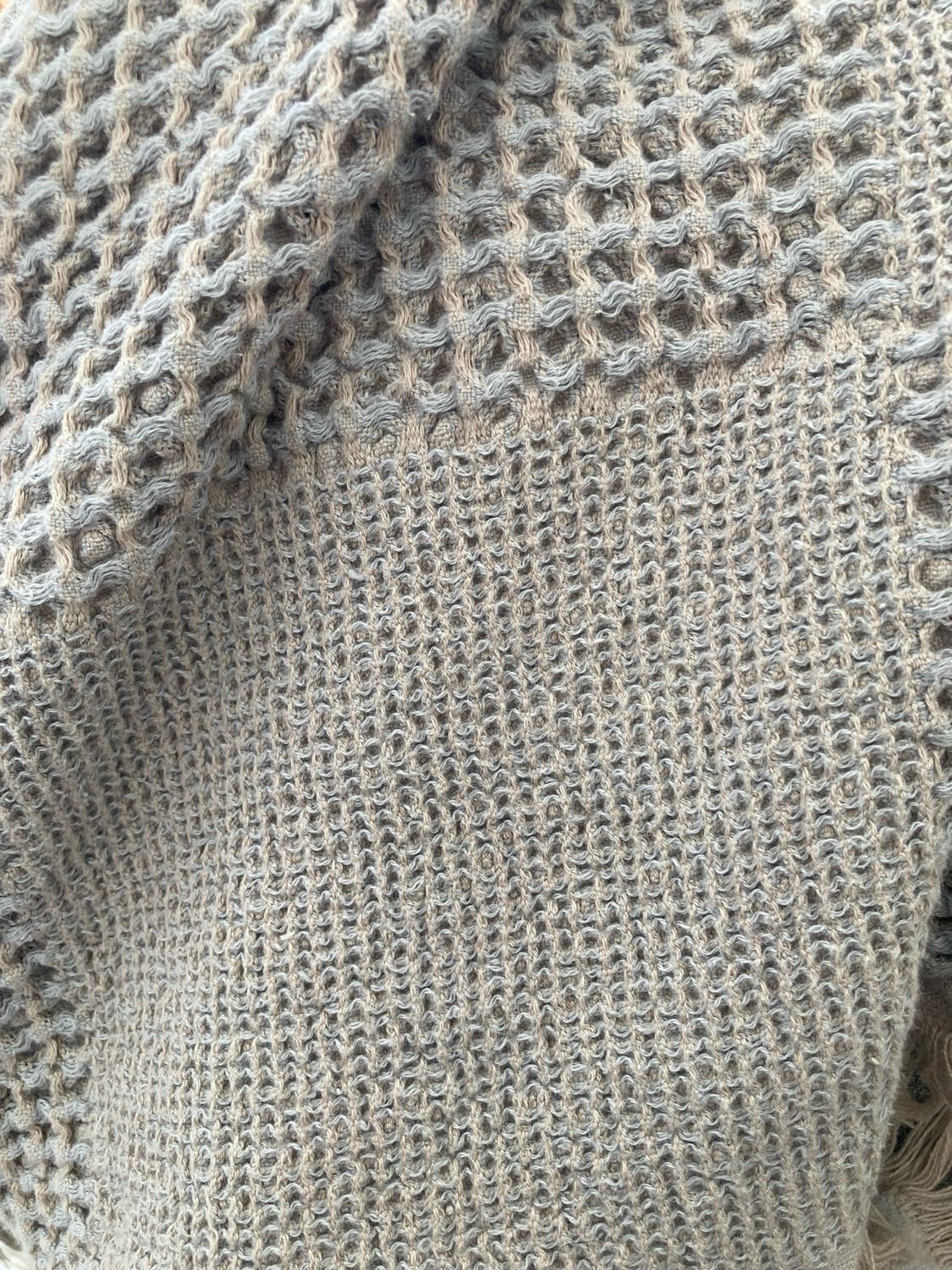 Contemporary Waffle Throw