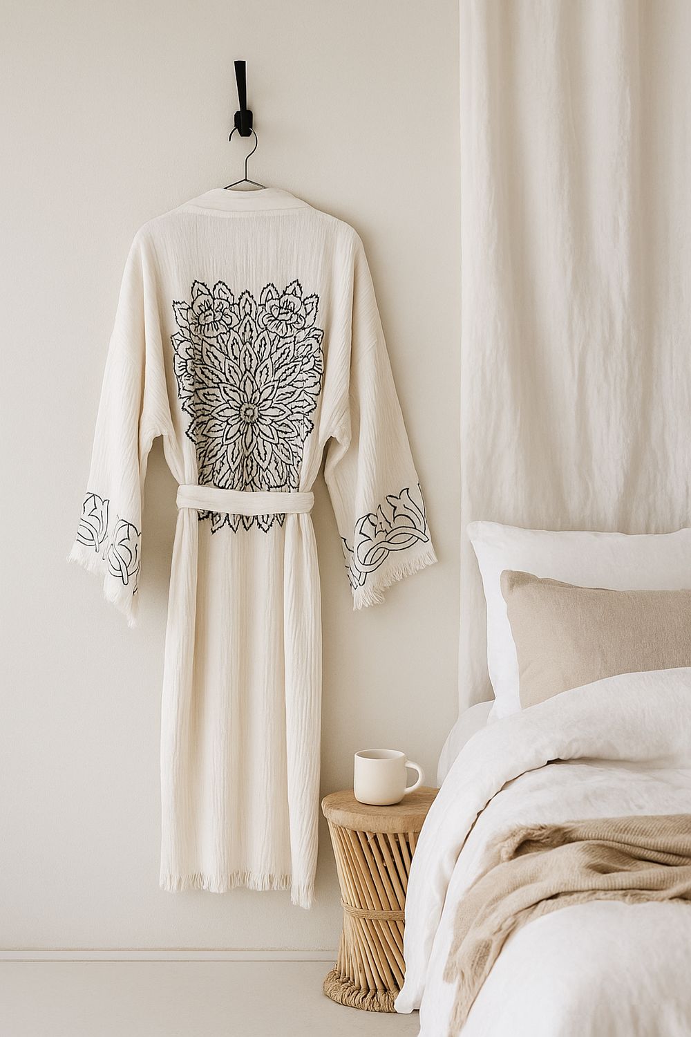 Lotus Mandala Kimono Robe