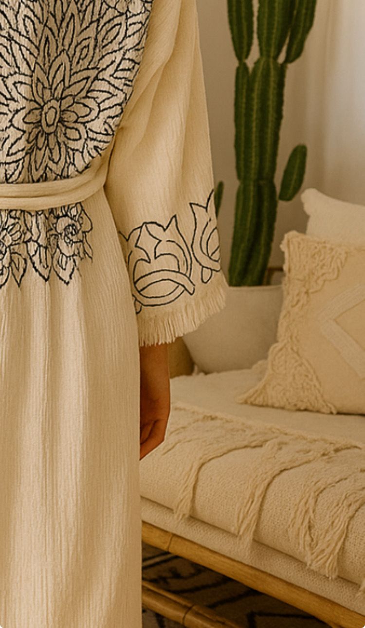 Lotus Mandala Kimono Robe