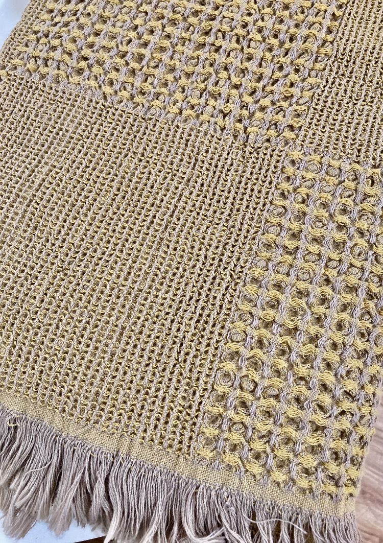 Contemporary Waffle Throw