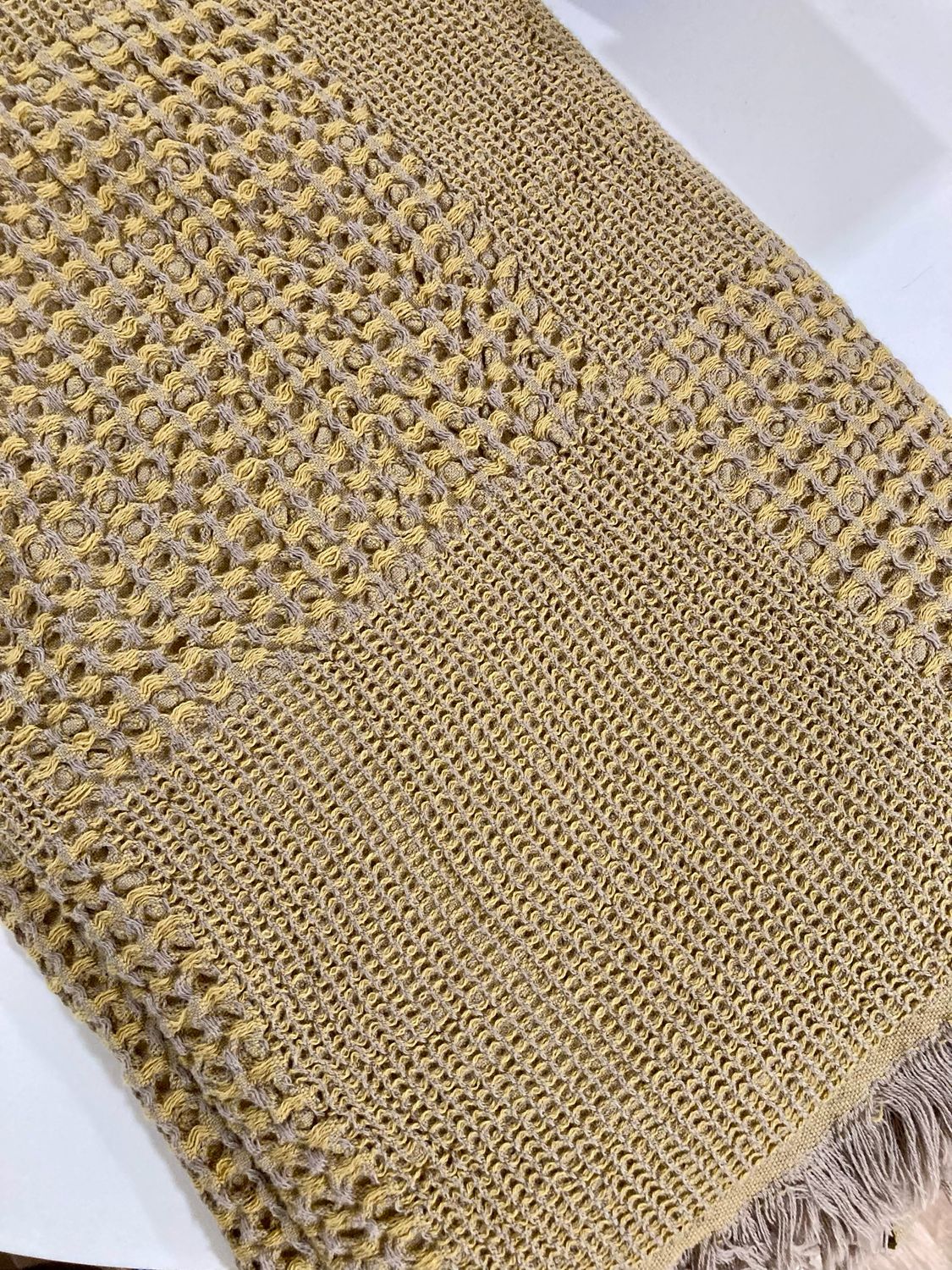 Contemporary Waffle Throw