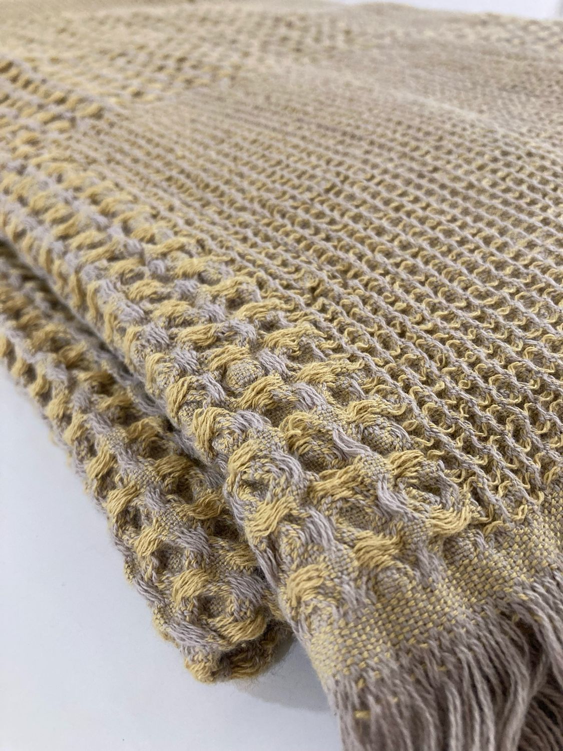 Contemporary Waffle Throw