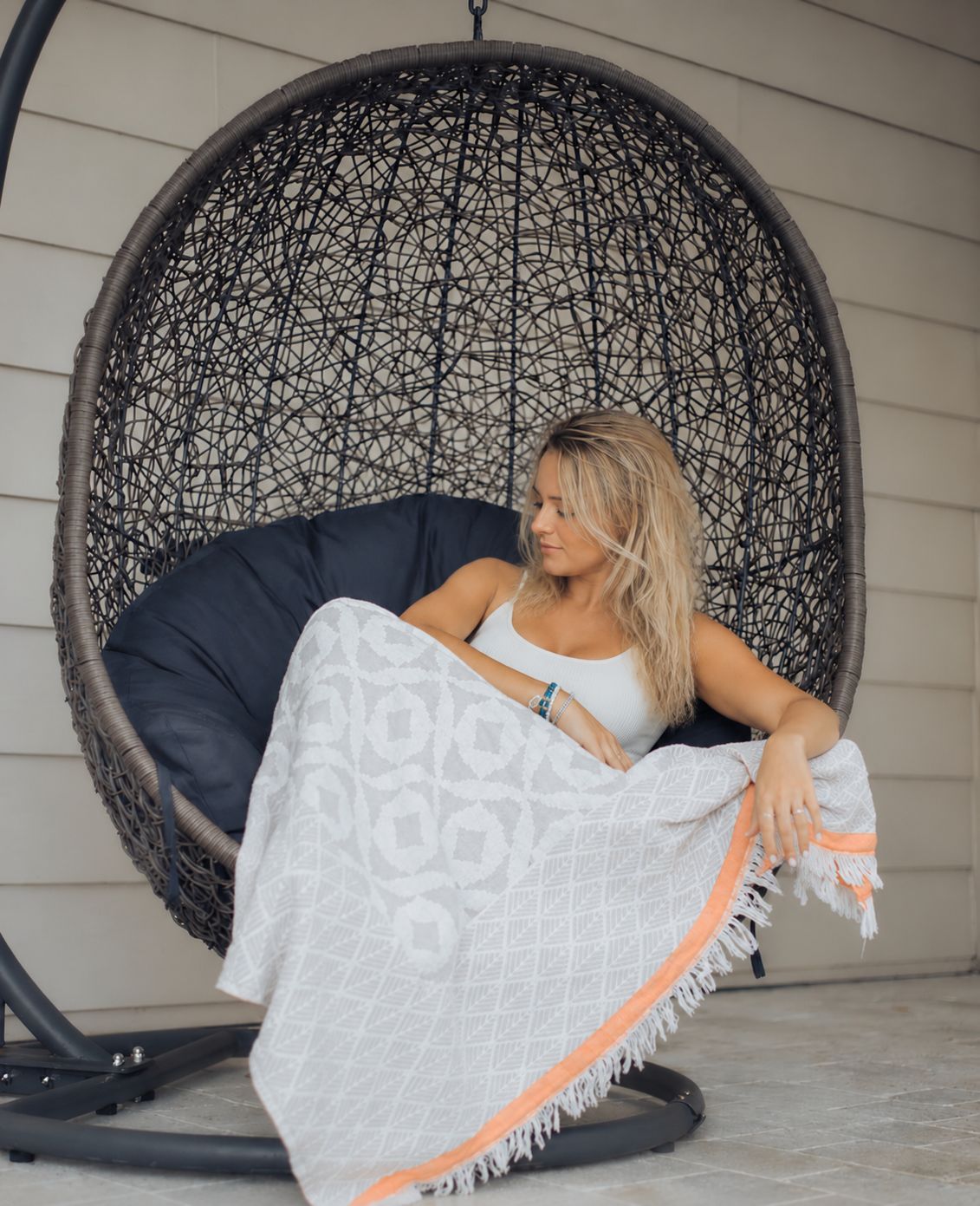 Solana Coral Throw
