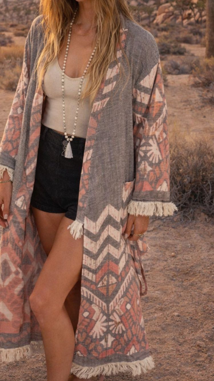 Mandalina Sparrow Kimono Robe