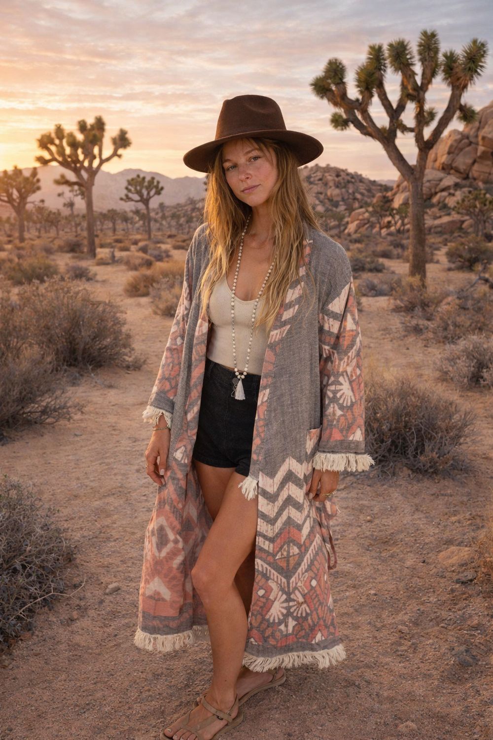 Mandalina Sparrow Kimono Robe