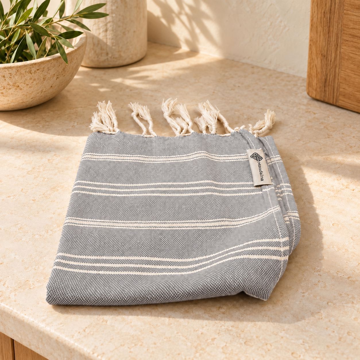 Everyday Stripe Turkish Hand Towel