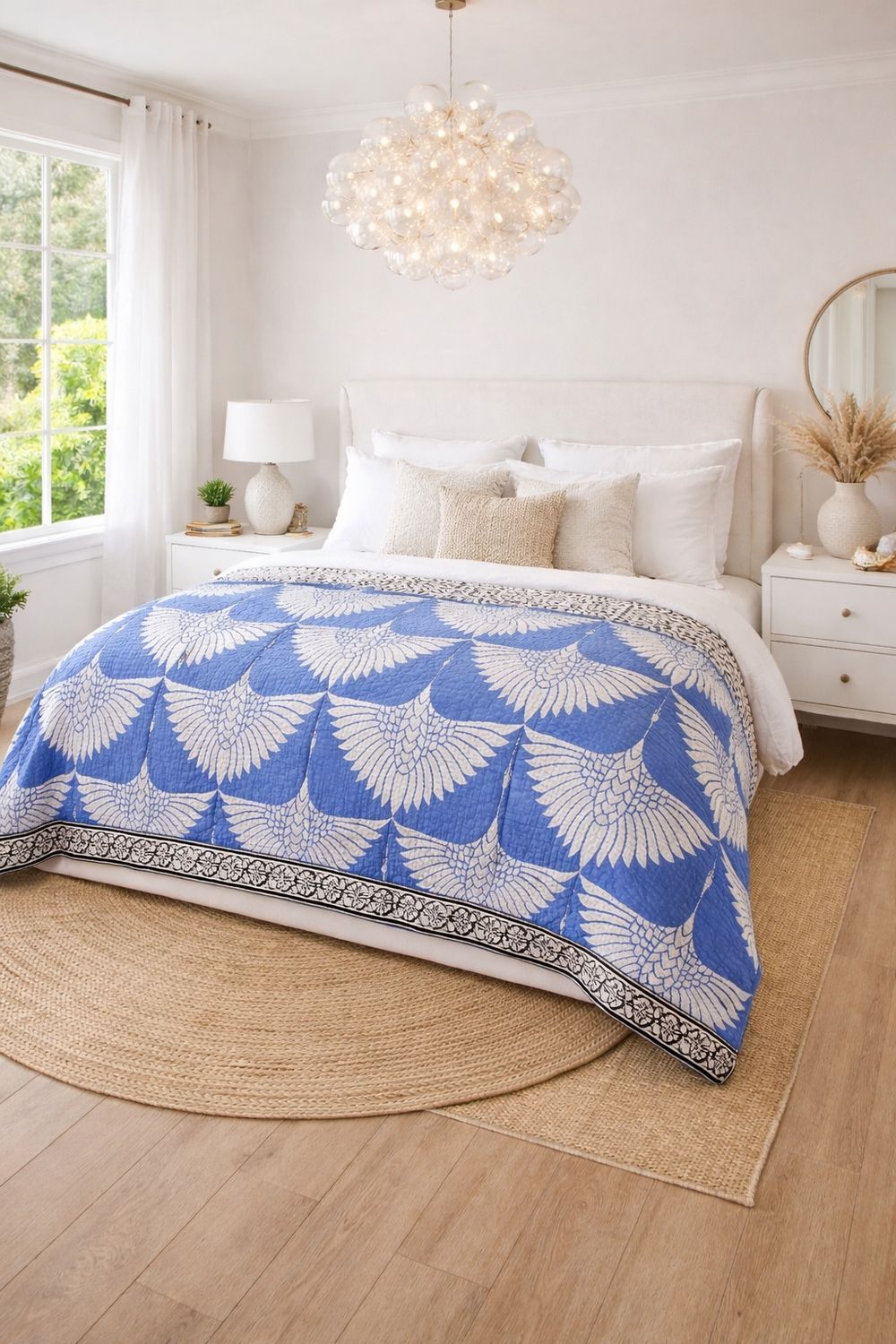 Peace Crane King Bedspread