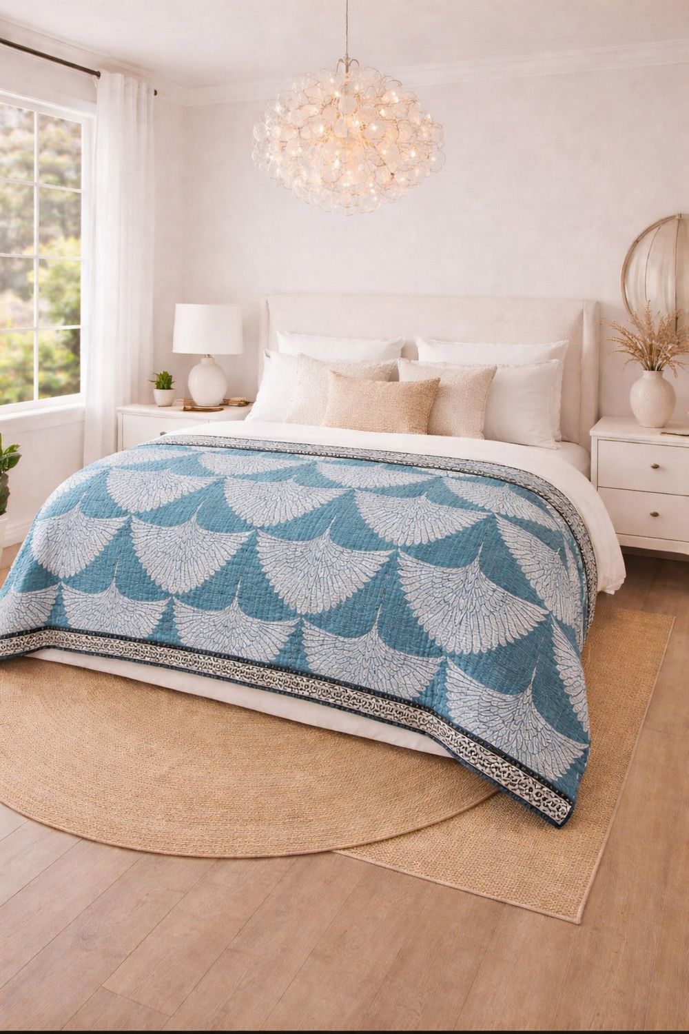 Peace Crane King Bedspread