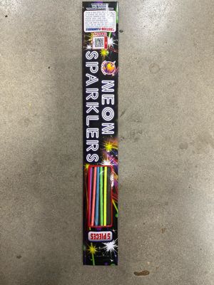 neon sparklers