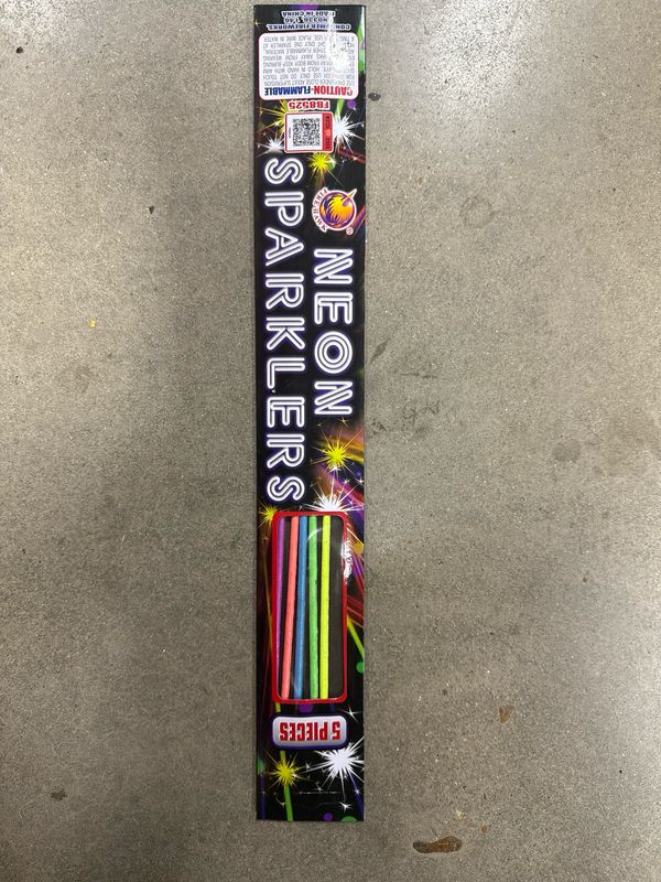 neon sparklers