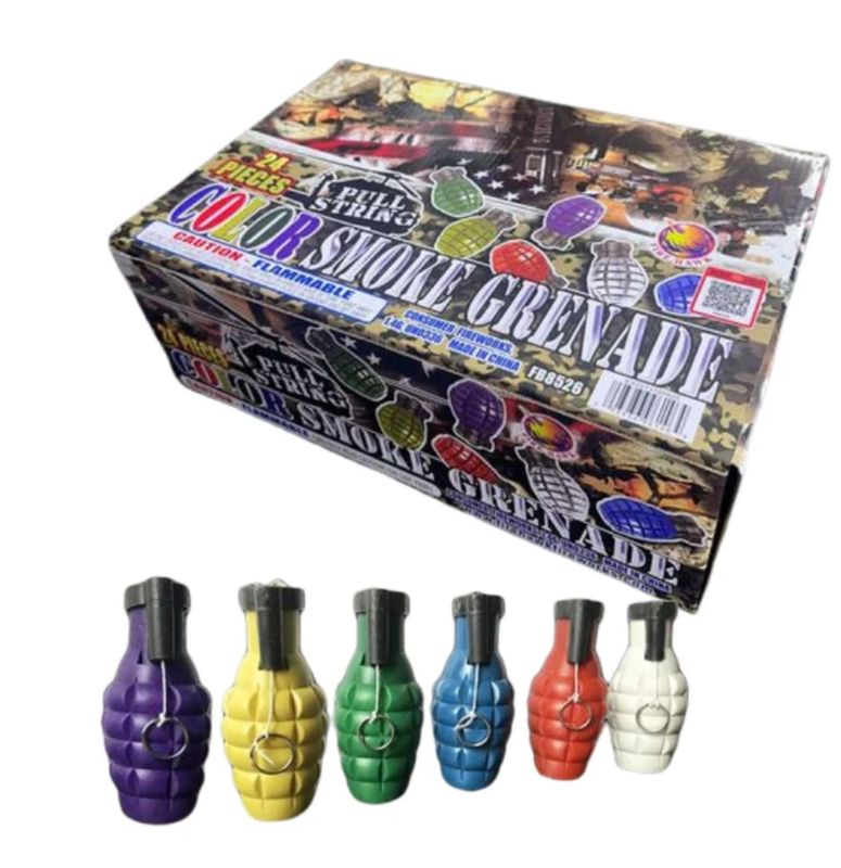 Pull String Color Smoke Grenades (FireHawk)