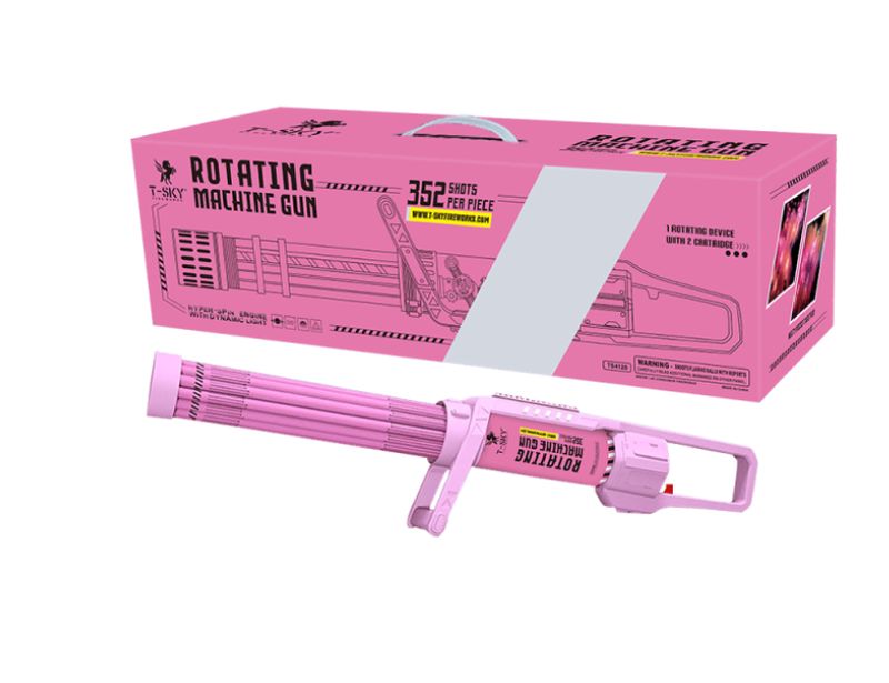 Rotating Machine Gun Pink