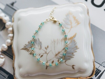 Goldfield bracelet with aventurine