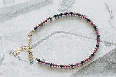 A garnet bracelet