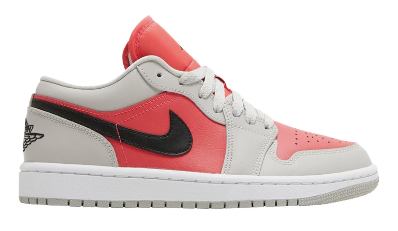 Air Jordan 1 Low &#39;Light Iron Ore Siren Red&#39;