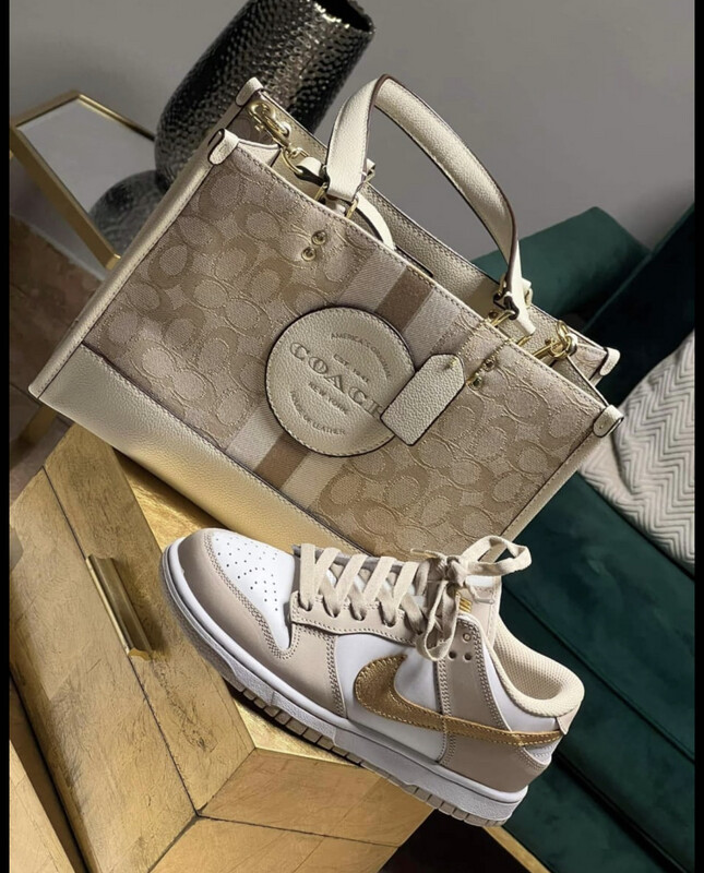 Dunks &amp; Coach Bag Gold Combo