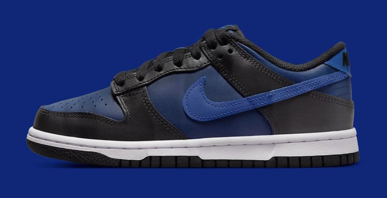 SB Dunk Low black navy blue