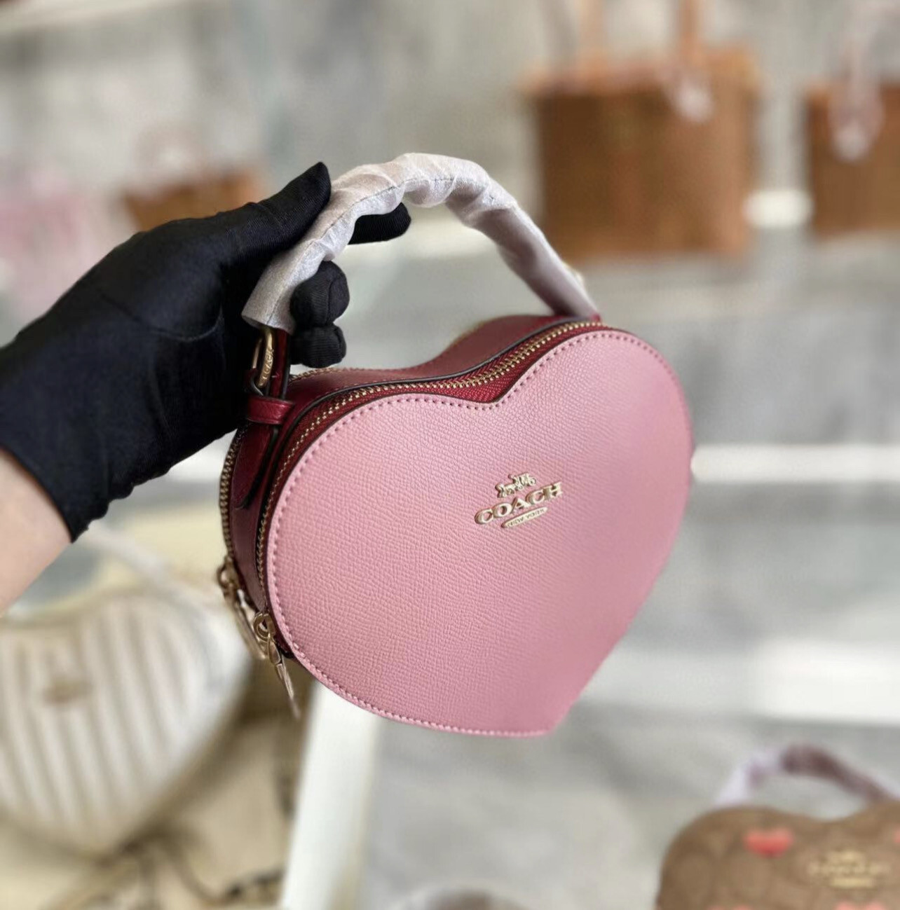 Coach Pink Heart Bag