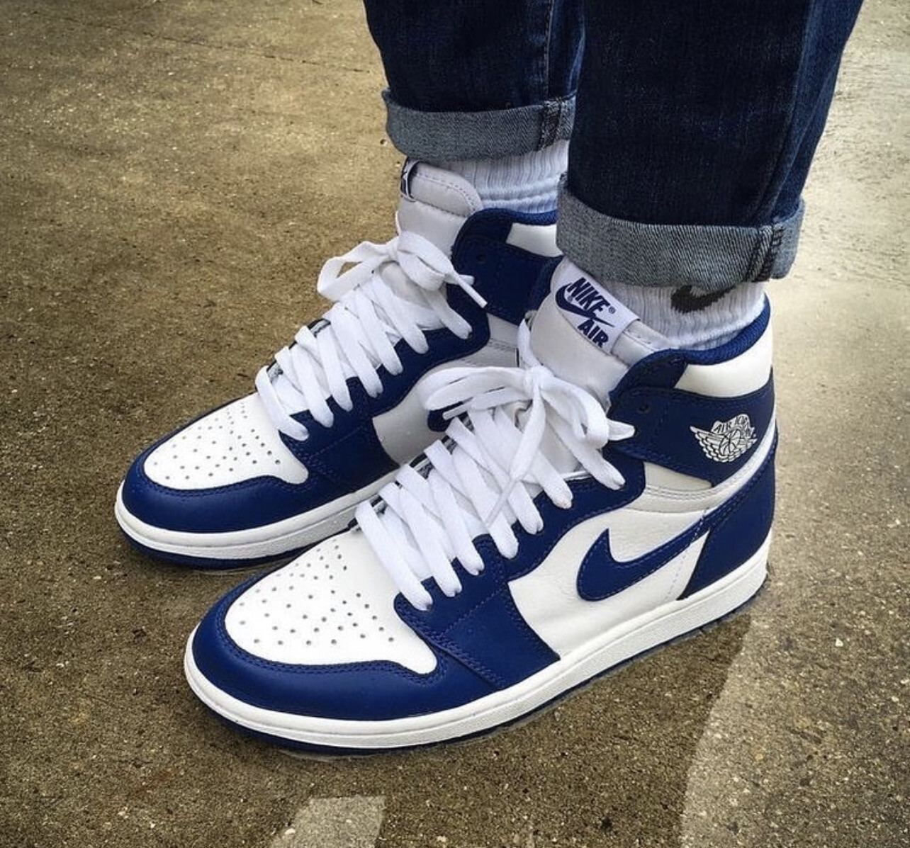 Air Jordan 1 High OG Blue/ White