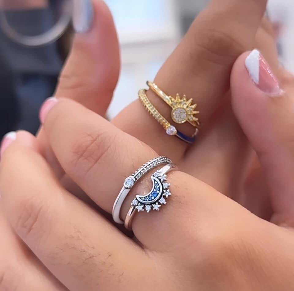 Sun &amp; Moon Set ring