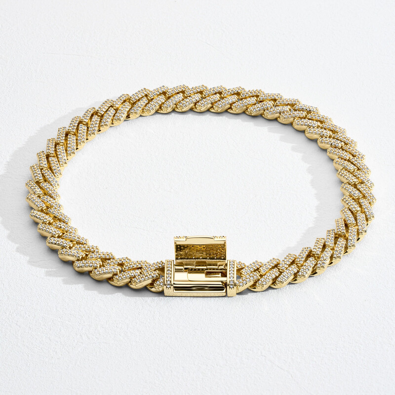 Cuban Prong Bracelet 8mm