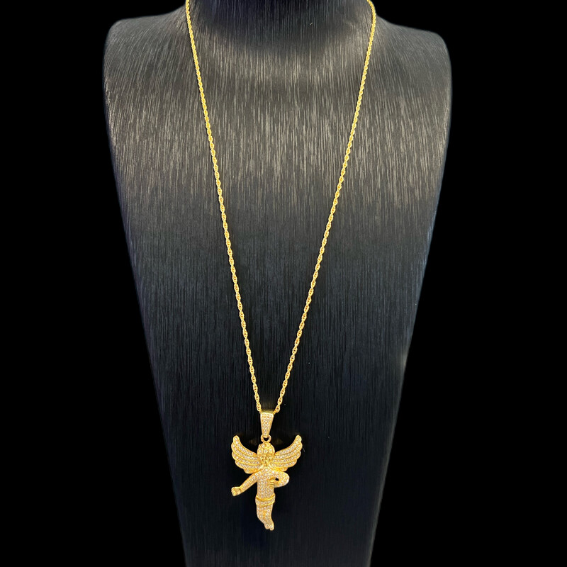Angel Pendant Moissanite