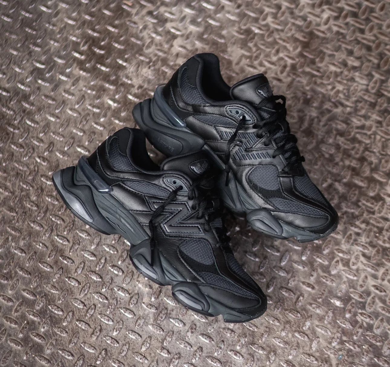9060 “Triple Black Leather”