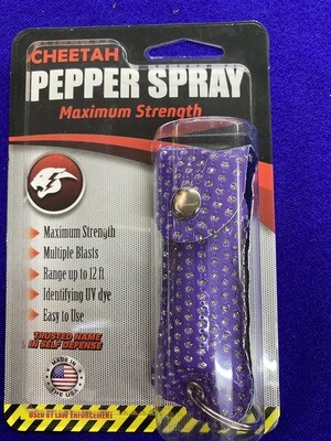 Pepper Spray Purple and Silver Case
