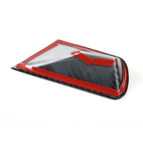 Carbon fiber start stop button trim