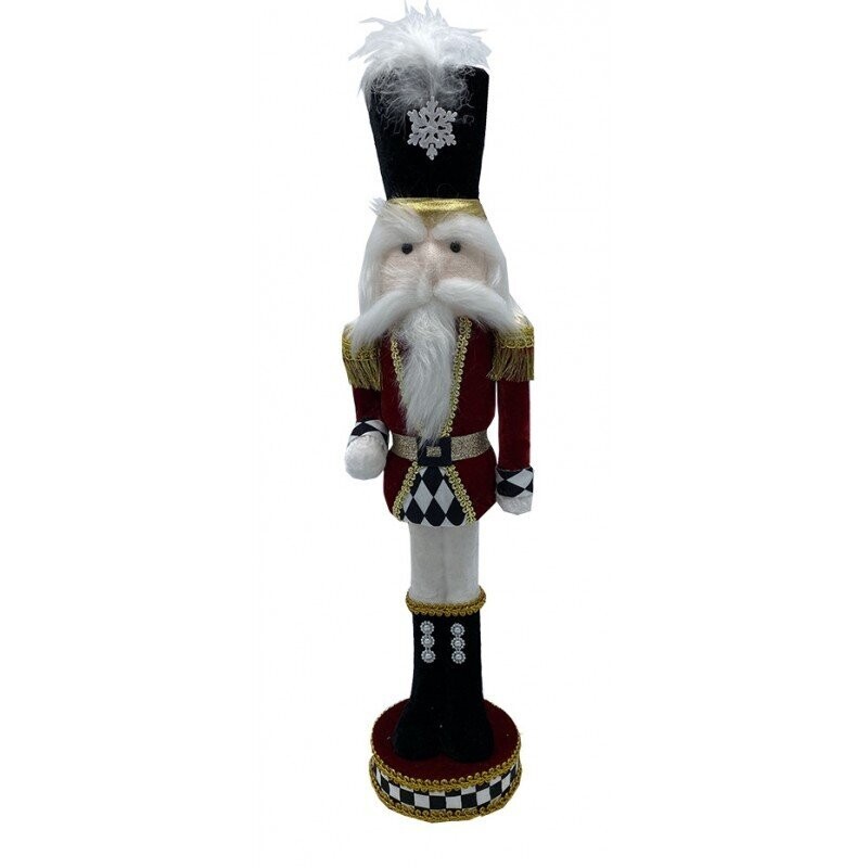 Casse-noisettes De Noël Timstor 35 Cm Blanc Et Or - En Résine, Neuf Sous Emballage, Décoration Festive